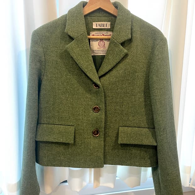 [스튜디오테이블] 해리스 울 트위드 자켓 (울100)