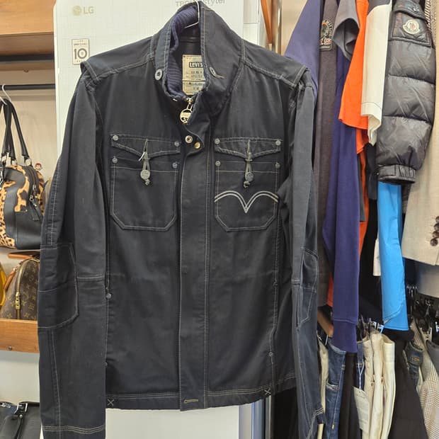 [쿨거환영]리바이스 Levi's 블랙 코튼 워크 재킷 