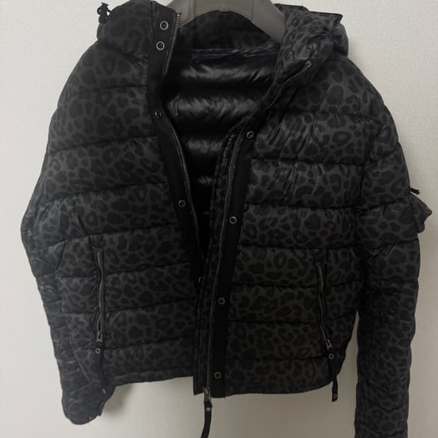 배드블러드 패딩 레오파드 badblood