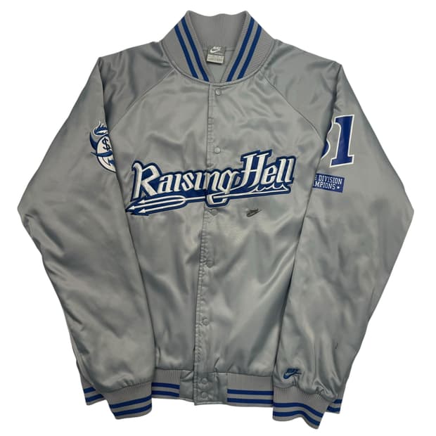 00s 나이키 올드스쿨 레이싱 헬 칼리지 바시티 자켓 XL