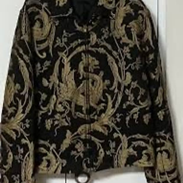 생로랑 14fw 에디 슬리먼 드래곤 엠브로이드 자켓