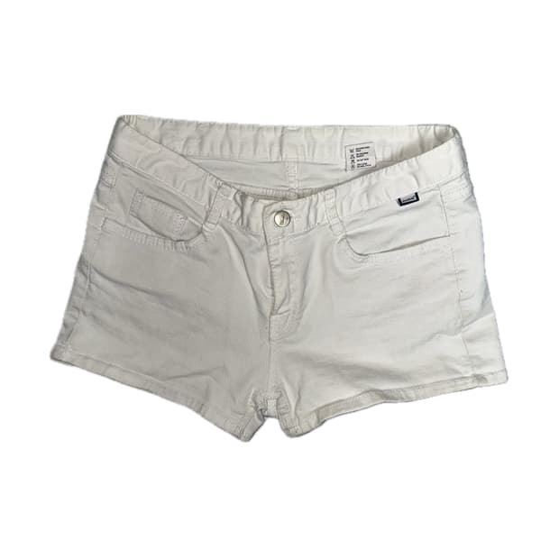 AURA DENIM 화이트 숏팬츠 shorts y2k 갸루 오리엔탈