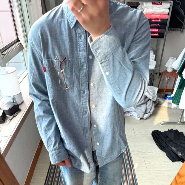 슈프림 옥스포드 데님 셔츠