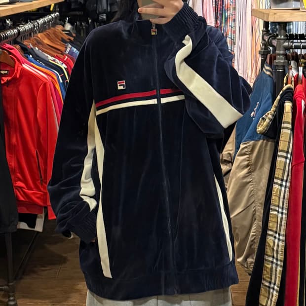 [HI] 휠라 벨벳져지 네이비