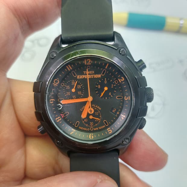 타이맥스 익스페디션 블랙 남성 시계