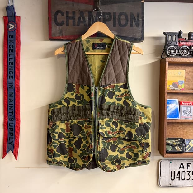 Vintage Duck Camo Hunting Vest