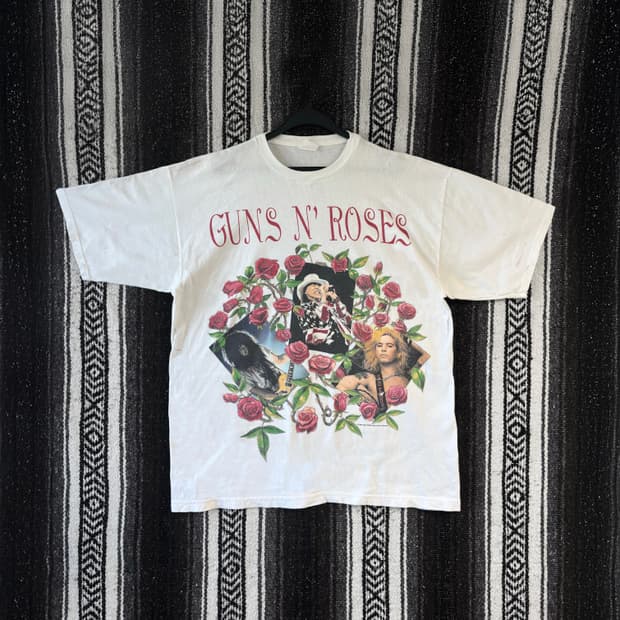 90s guns n roses 월드투어 반팔 티셔츠(1993)
