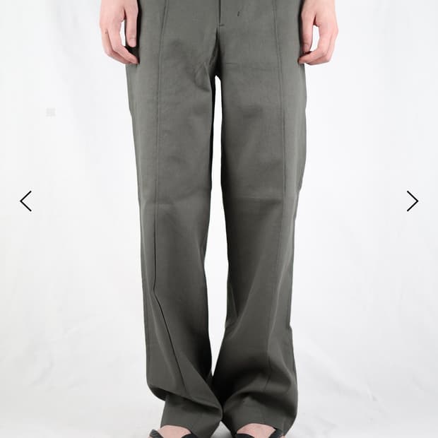 (구매) les 스티치 트라우저 올리브그린 2사이즈