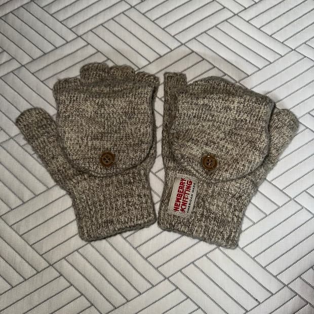 [M-L] 뉴베리니팅 사슴가죽 글로밋장갑 오트밀