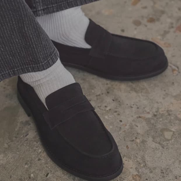 로맨틱무브 뉴 러그 로퍼 270 [블랙 스웨이드]