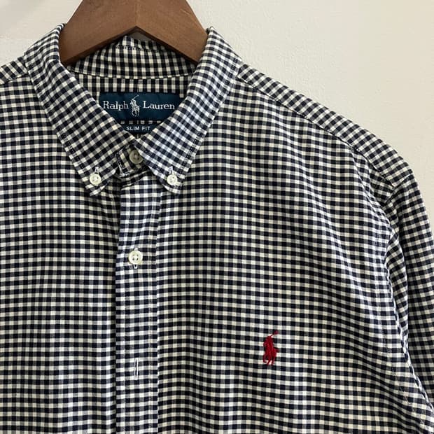 N38 폴로 깅엄체크 셔츠