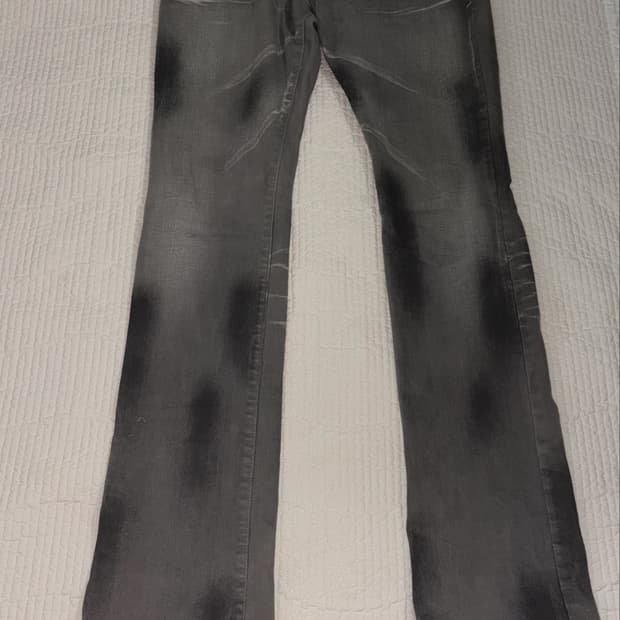 Tornado mart dark washing grey flare den