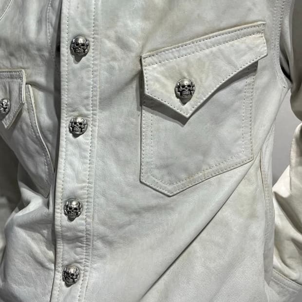 크림소다 레더 자켓