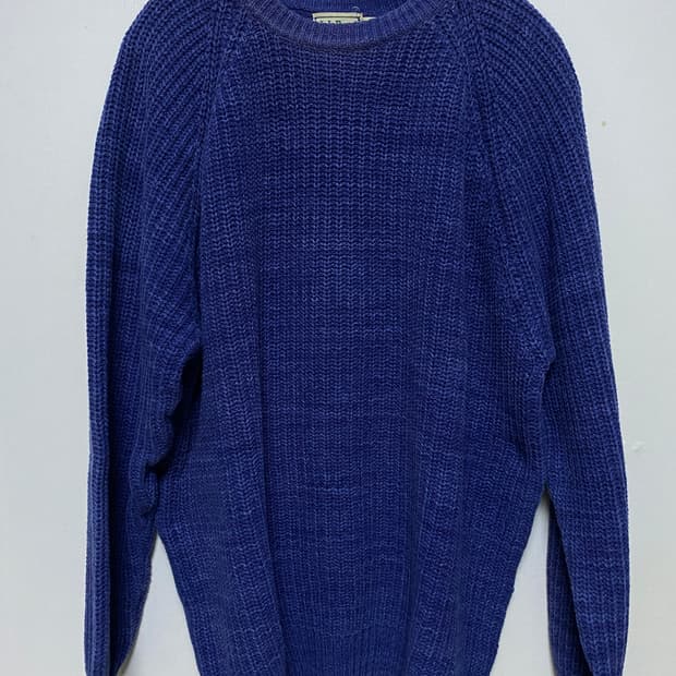 80s 90s 엘엘빈 블루진 스웨터 