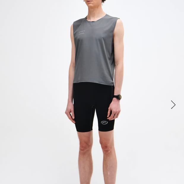 옵티미스틱 러너스 크롭 탱크 탑 그레이 [M]