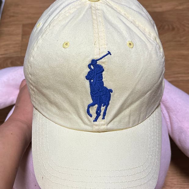 POLO 폴로 랄프로렌 90s 빅포니 숫자3 치노 볼캡 연노랑 대만 프리