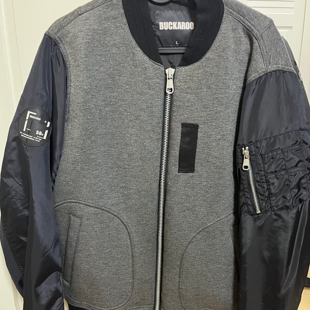 버커루 그레이 ma-1 봄버 자켓