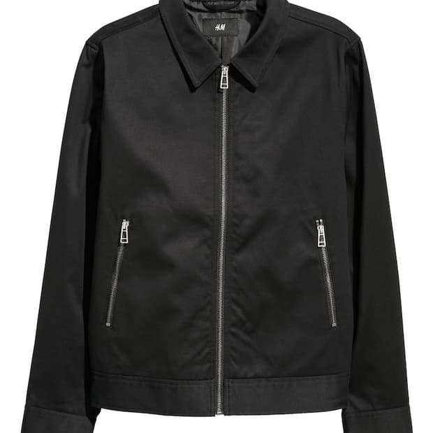 h&m 코튼 집업 자켓