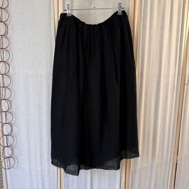 Jardin botanique 린넨 A라인 밴딩 스커트