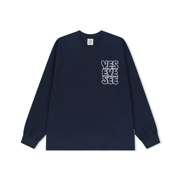 [S] 예스아이씨 롱 슬리브 네이비