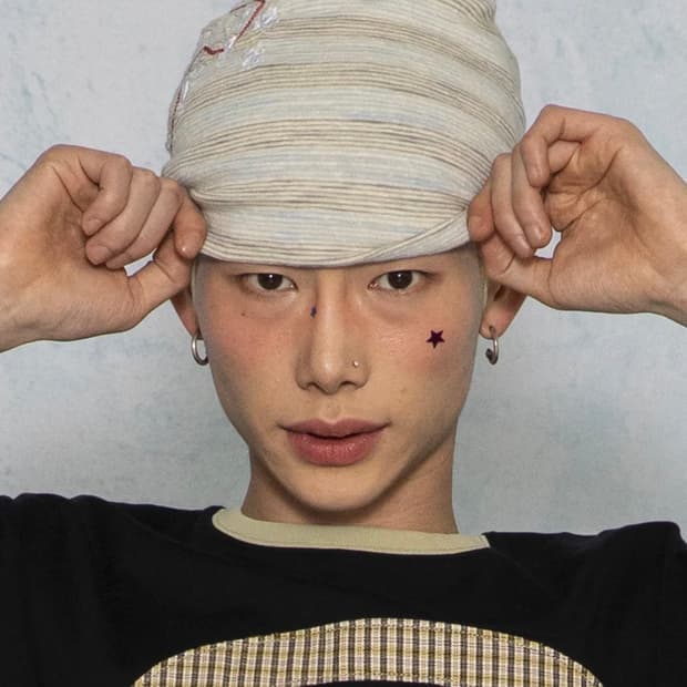 글랙 써머 스티치 스트라이프 스냅 비니