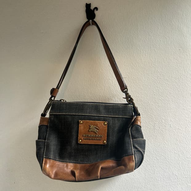 Burberry blue label denim bag 
