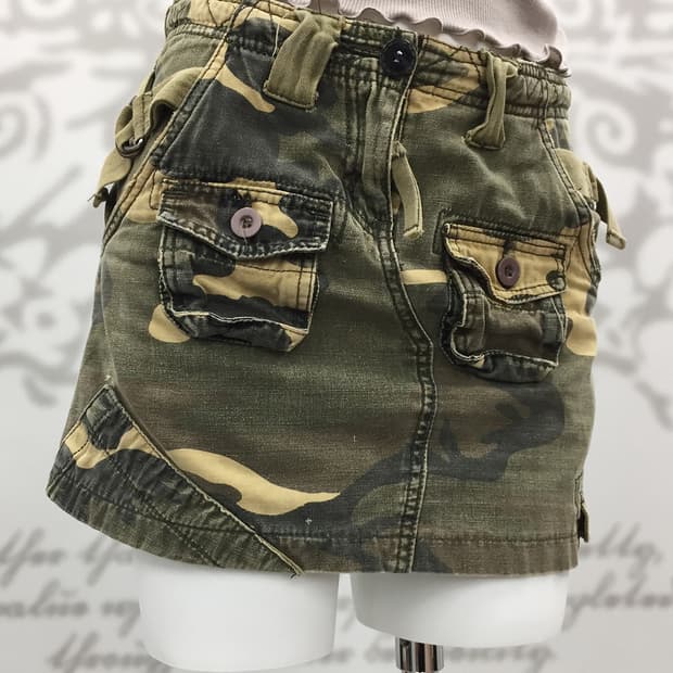 Y2K Camo shorts skirt