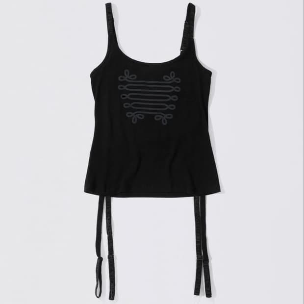 스컬프터 Garter Reversible Top Black