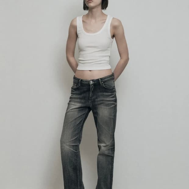 보헤미안서울 CRUMPLED WASHING DENIM PANTS