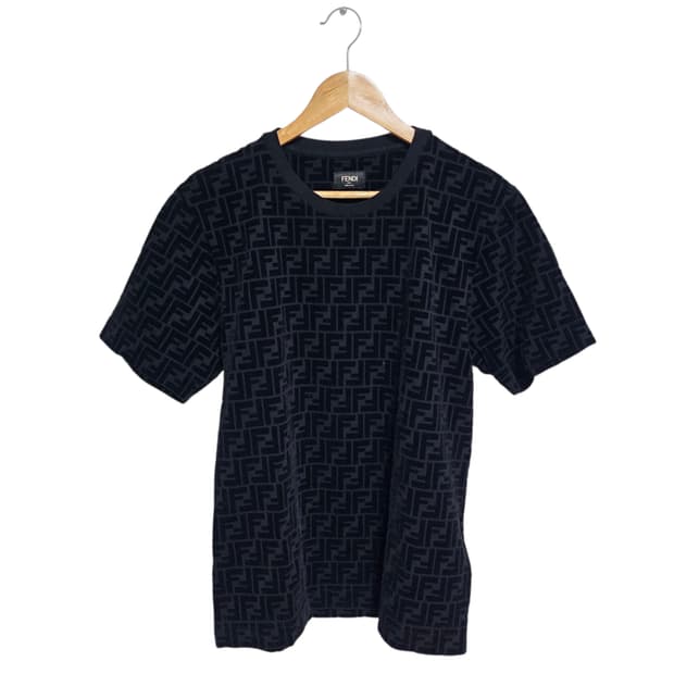 펜디 FF 벨벳 반팔 티셔츠