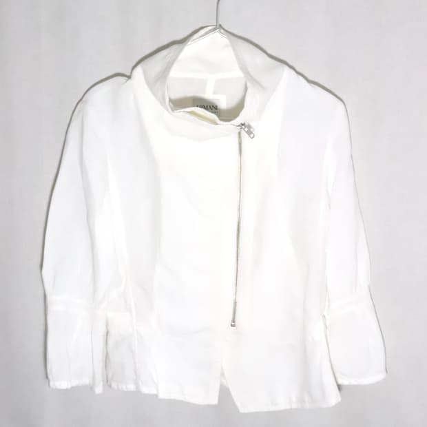 (W)[38] 아르마니 꼴레지오니 리넨 코튼 재킷