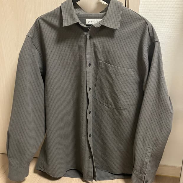 (XL) 자라 오버핏 체크셔츠 / 아워레가시 오라리 체크셔츠