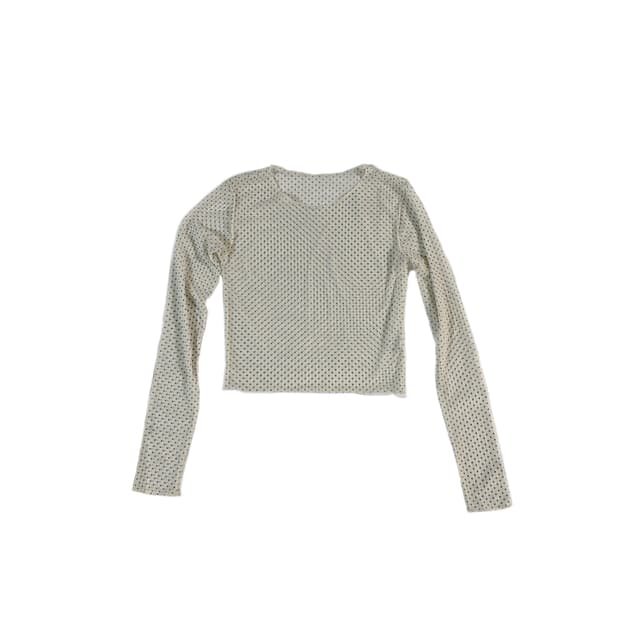 도트 시스루 레이어드 긴팔티