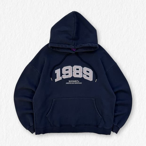 뉴해빗 기모 후드티