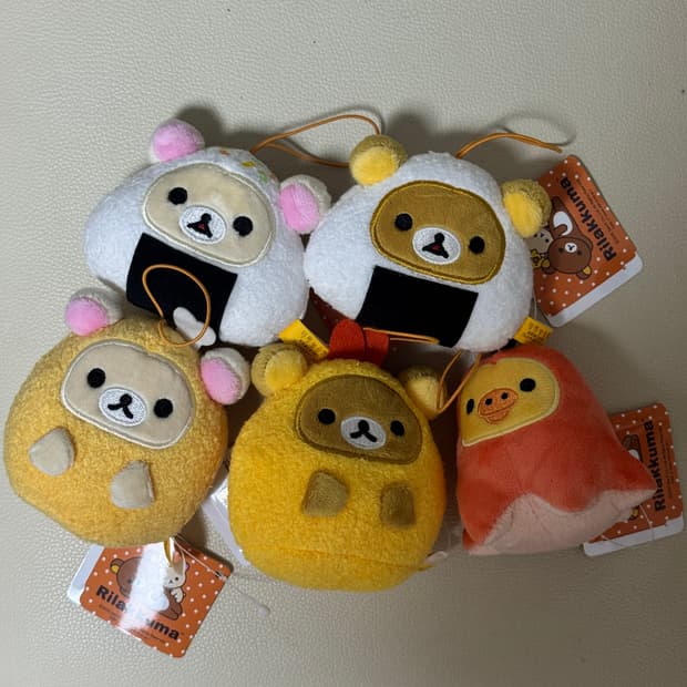 (일괄)리락쿠마 오벤또 오니기리 나리키리 마스코트 프라이즈 인형