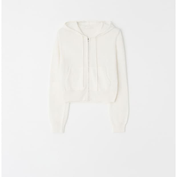 리즈 니트후드집업 Leeds Nelly knit hoodie zip-up