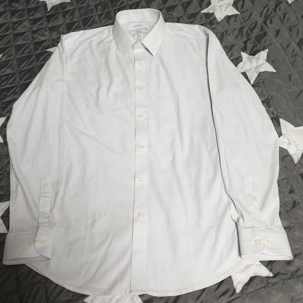 지오지아 슬림핏 미라클 스트라이프 정장셔츠 (100)