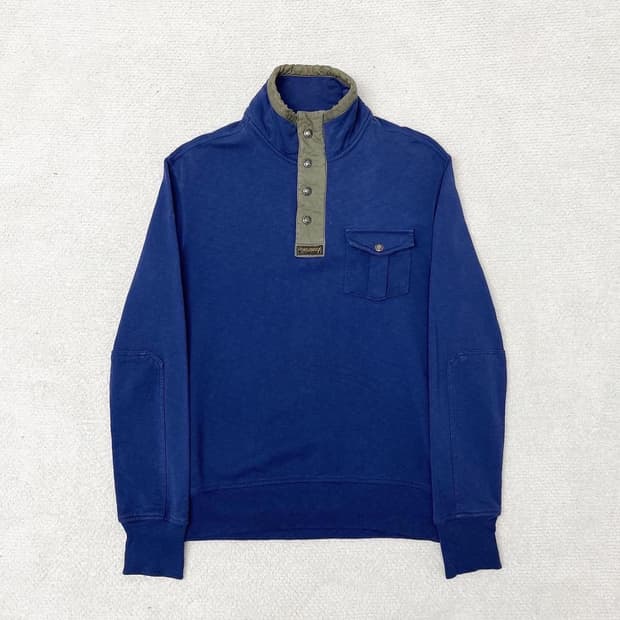폴로 랄프로렌 블루 엘보패치 코튼 풀오버