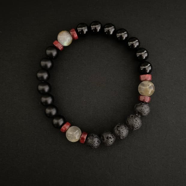 블랙 원석 팔찌