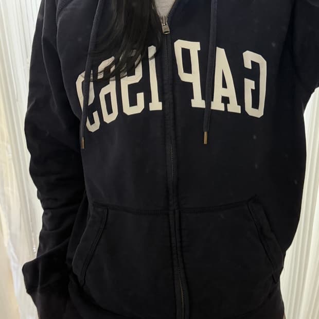갭 네이비 후드집업 m