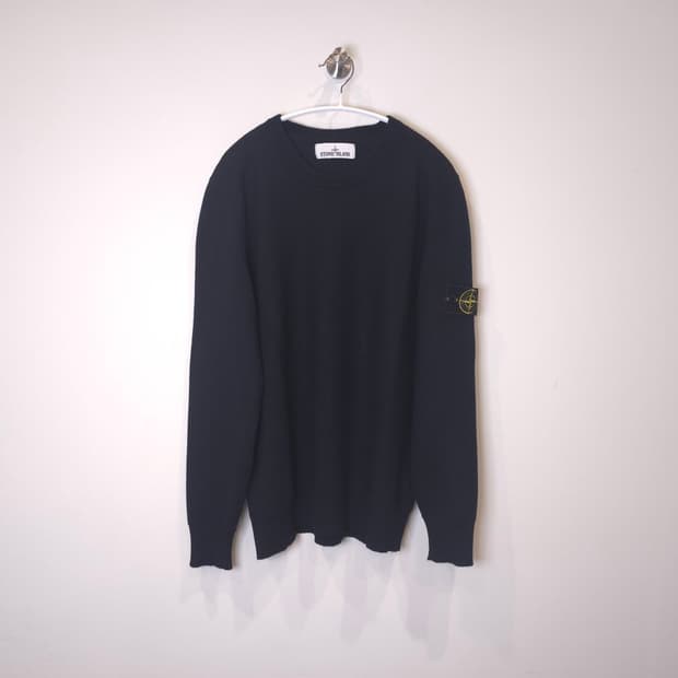 [중고/정품] 스톤아일랜드 와펜 패치 니트 XL
