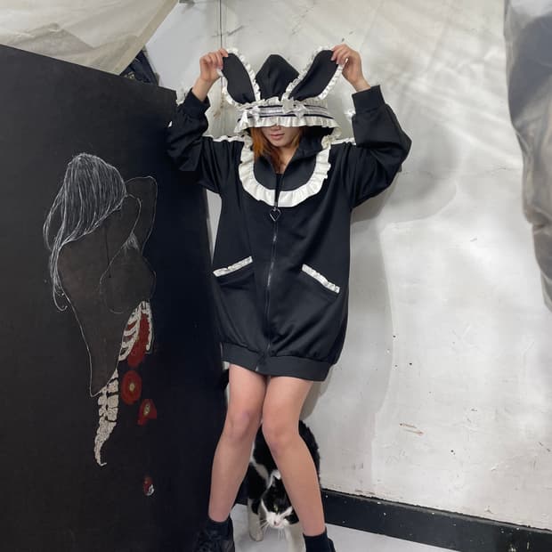 Dear my kiko 양산형 지뢰계 바니 토끼 맨헤라 져지 