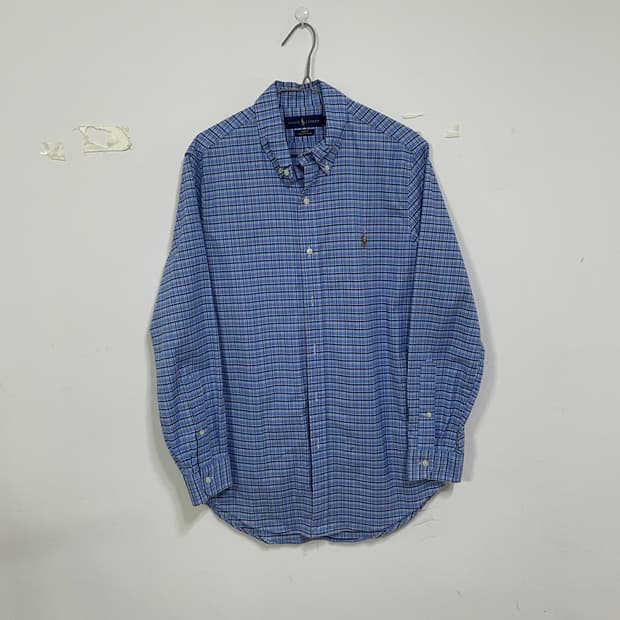 폴로랄프로렌 블루 체크 셔츠