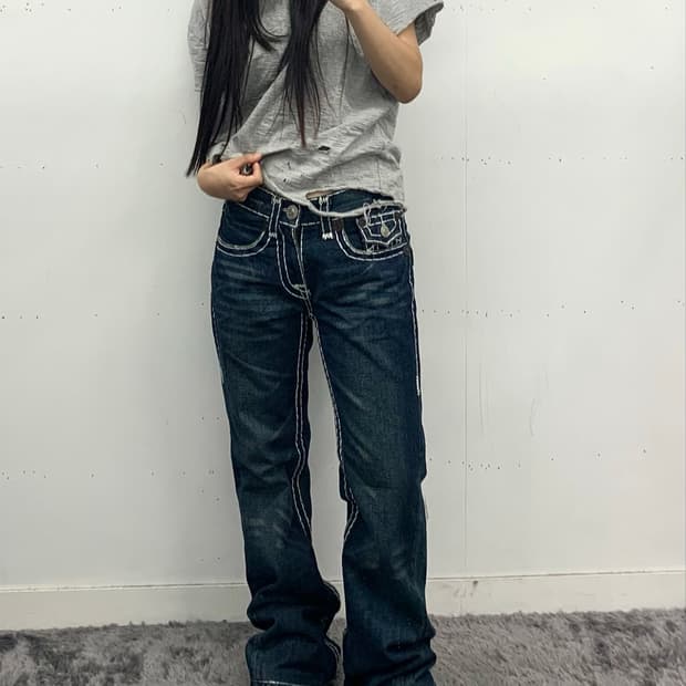 트루릴리전 joey super T 데님