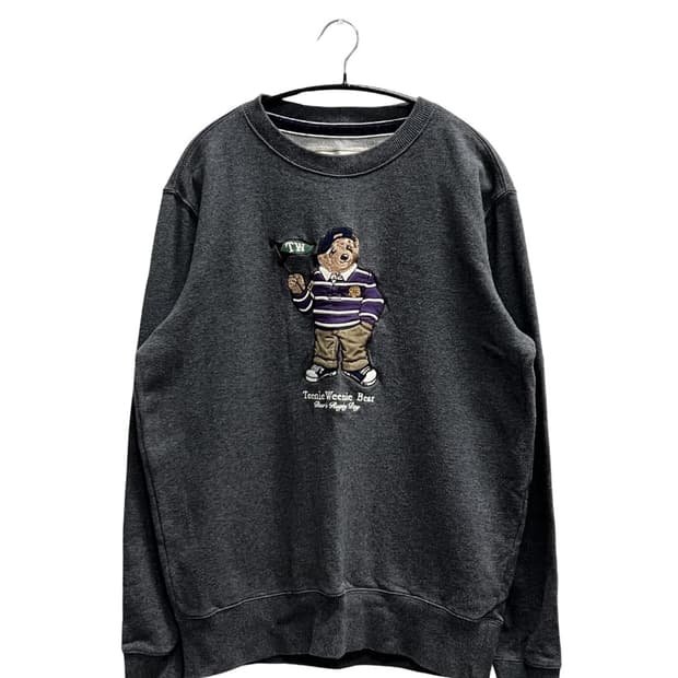 (L) 티니위니 베어 로고 맨투맨 차콜