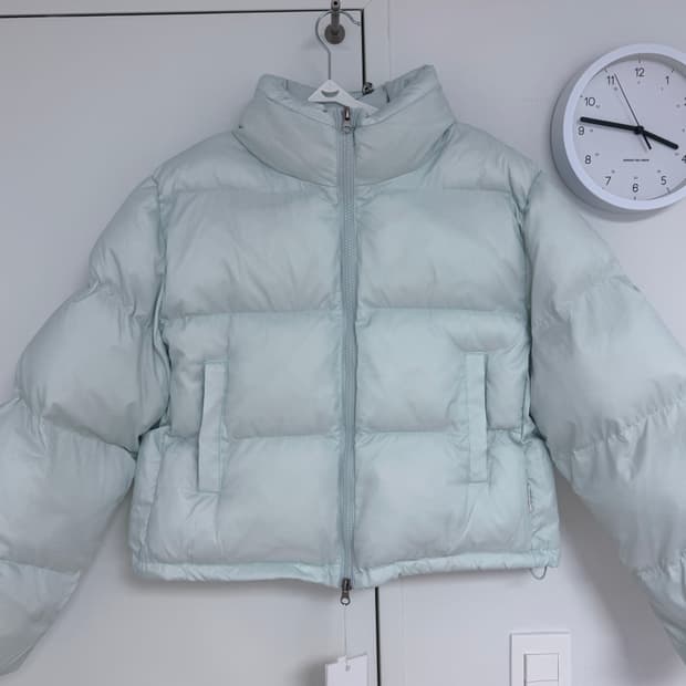 웜 에어리 크롭 푸퍼 패딩 s