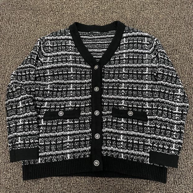 Roem 로엠 여성 트위드 가디건 S