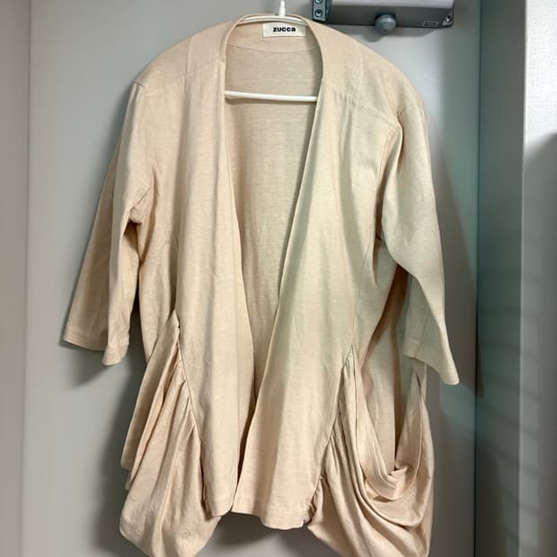 주카 드레이프 가디건