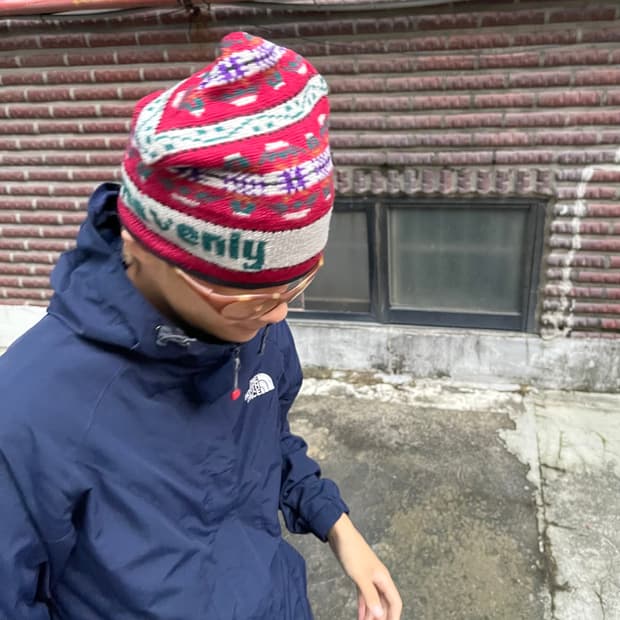 빈티지 made in usa 니트 비니