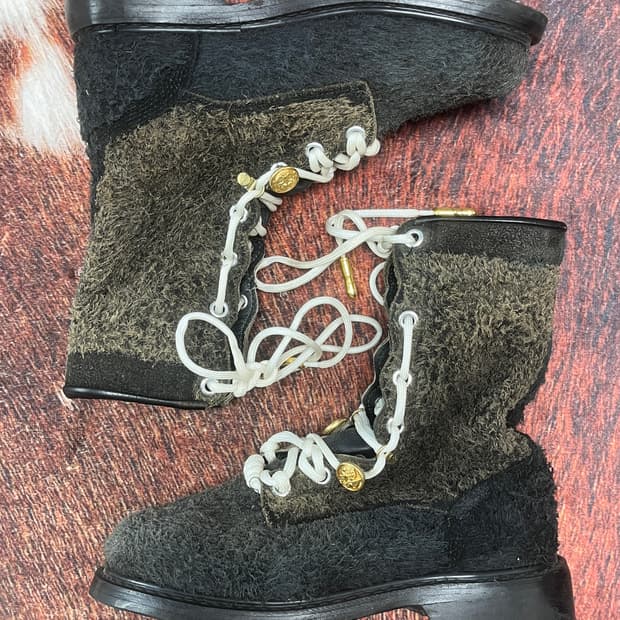 [250] 빈티지 스웨이드 컴뱃 부츠 전투화